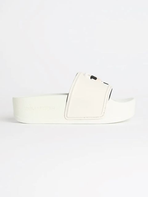 Karl Lagerfeld klapki KONDO MAXI damskie kolor biały na platformie KL80805A - zdjęcie produktu nr 1