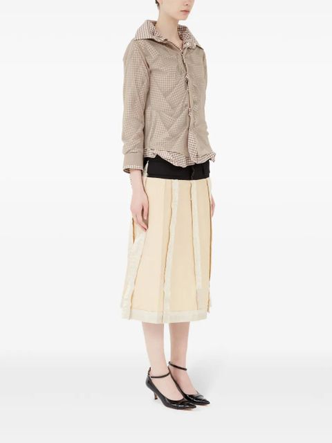 Maison Margiela checked cotton shirt - Neutrals