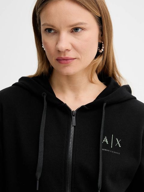 Armani Exchange kurtka kolor czarny przejściowa XW000955 AF12285
