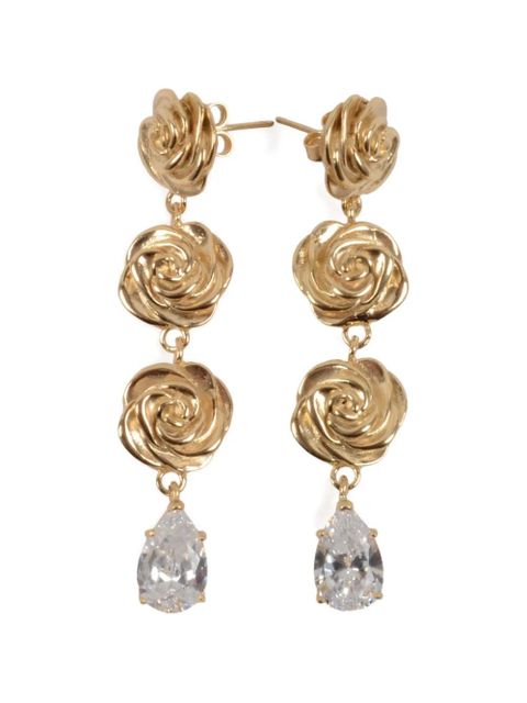 Magda Butrym crystal-embellished earrings - Gold - zdjęcie produktu nr 1