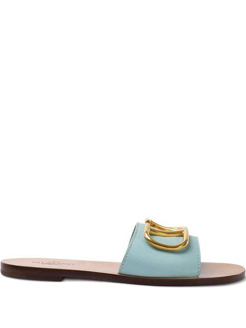 Valentino Garavani logo-plaque sandals - Blue - zdjęcie produktu nr 1