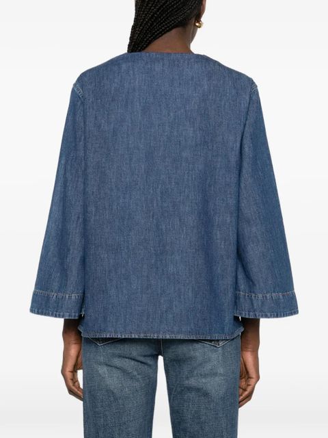 Valentino Garavani V-neck pocket top - Blue