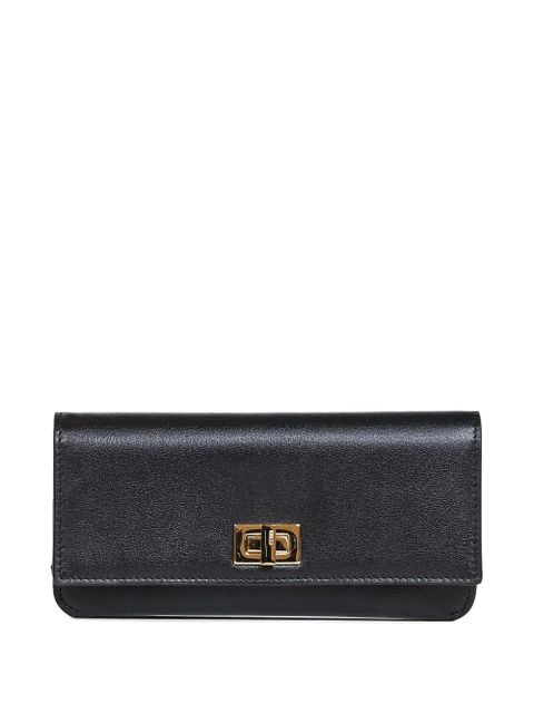 FENDI twist-lock leather wallet - Black - zdjęcie produktu nr 1