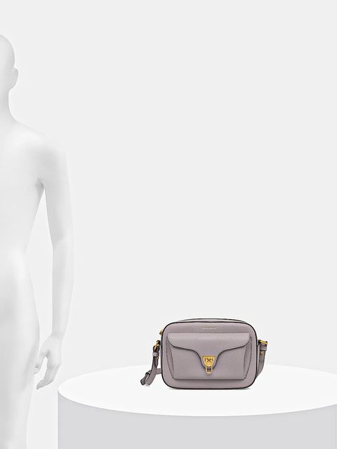 Coccinelle torebka skórzana kolor szary E1 MF6 15 02 01