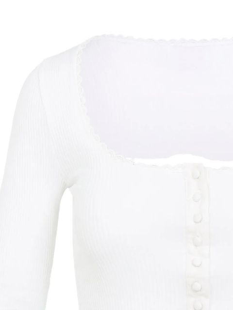 Chloé button-front ribbed cardigan - White - zdjęcie produktu nr 2