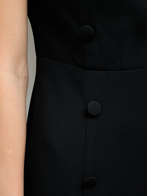 Answear.LAB sukienka kolor czarny midi prosta