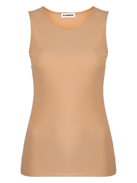 Jil Sander round-neck tank top - Brown - zdjęcie produktu nr 1