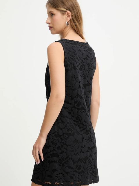 Answear.LAB sukienka kolor czarny mini prosta