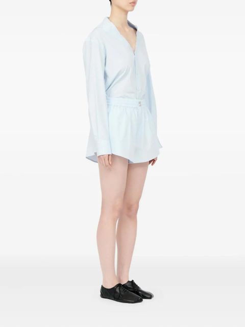 MM6 Maison Margiela elasticated-waist shorts - Blue - zdjęcie produktu nr 2