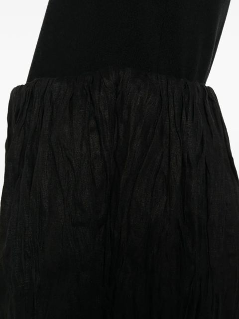 TOTEME crinkled mini skirt - Black
