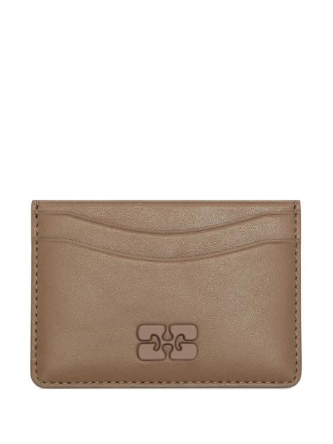 GANNI Bou logo cardholder wallet - Brown - zdjęcie produktu nr 1