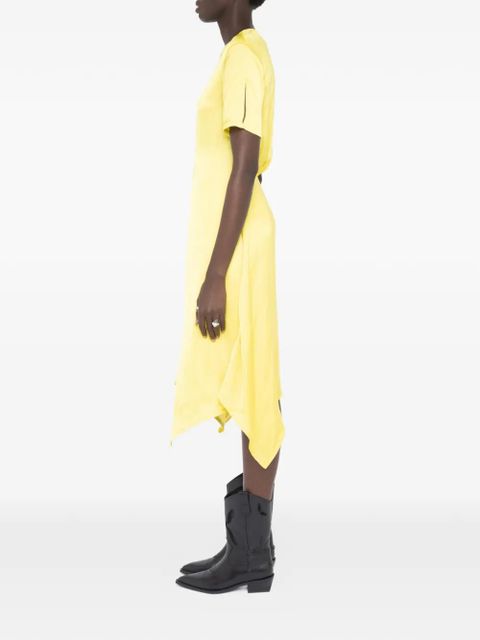 Zadig&Voltaire satin wrap dress - Yellow