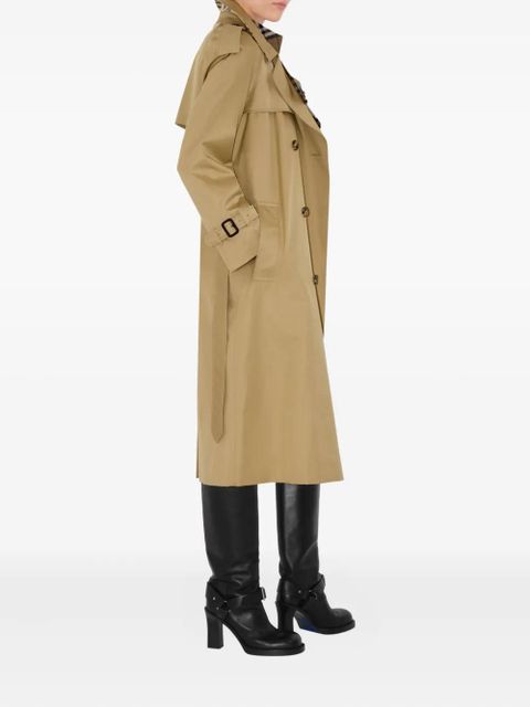 Burberry raglan-sleeve belted trench coat - Brown - zdjęcie produktu nr 2