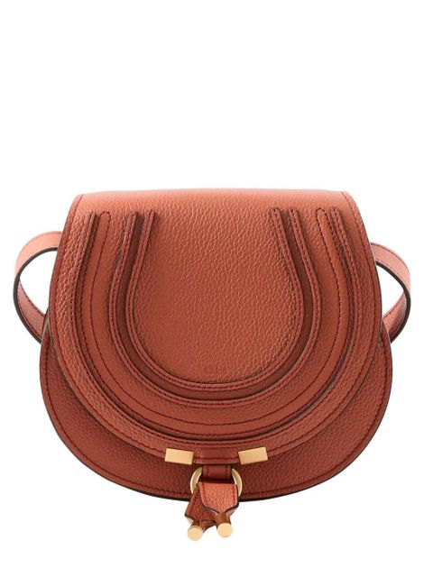 Chloé Marcie leather shoulder bag - Brown - zdjęcie produktu nr 1
