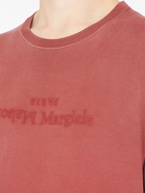 Maison Margiela logo-print cotton T-shirt - Red