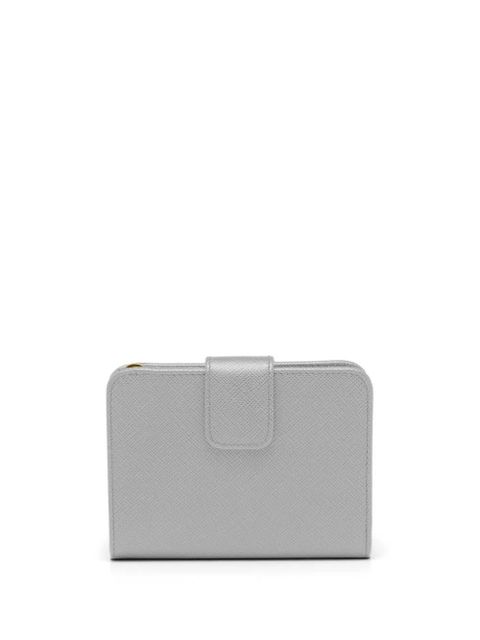 Prada logo-plaque Saffiano wallet - Grey - zdjęcie produktu nr 1