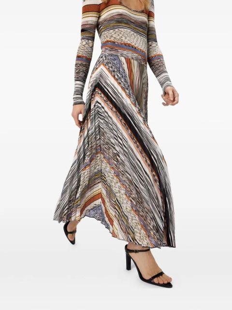 Missoni striped midi dress - Neutrals