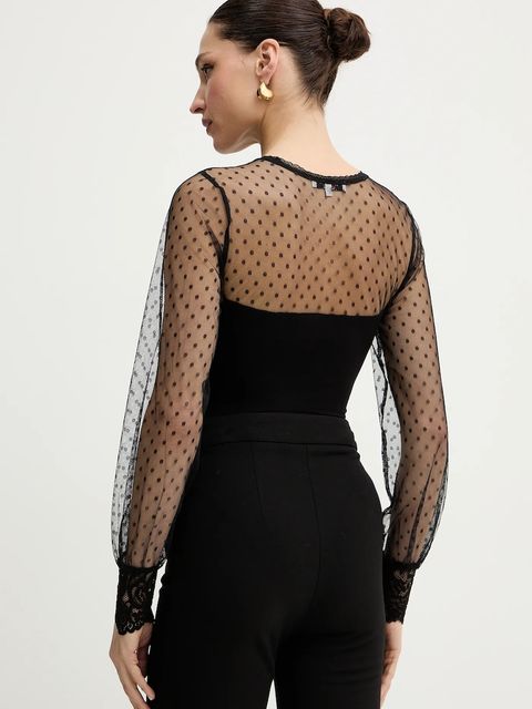 Morgan body damska kolor czarny gładka TAIEN