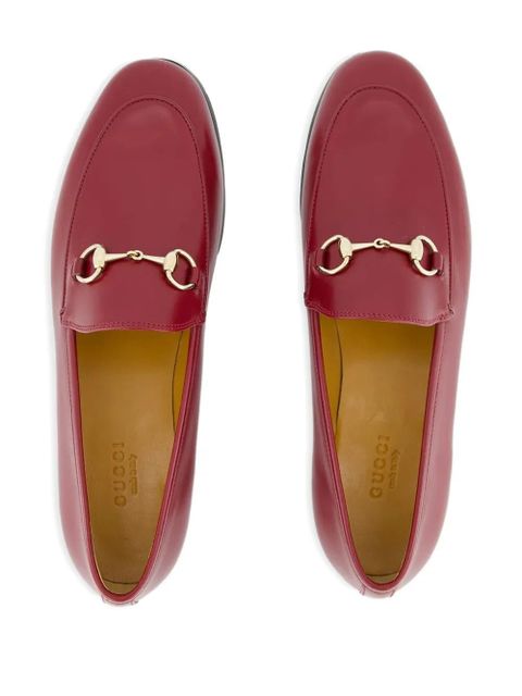 Gucci horsebit leather loafers - Red