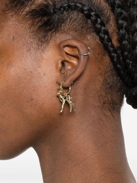 Vivienne Westwood deer-orb hoop earrings - Gold