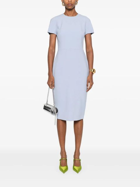 Victoria Beckham crew-neck midi dress - Blue - zdjęcie produktu nr 2
