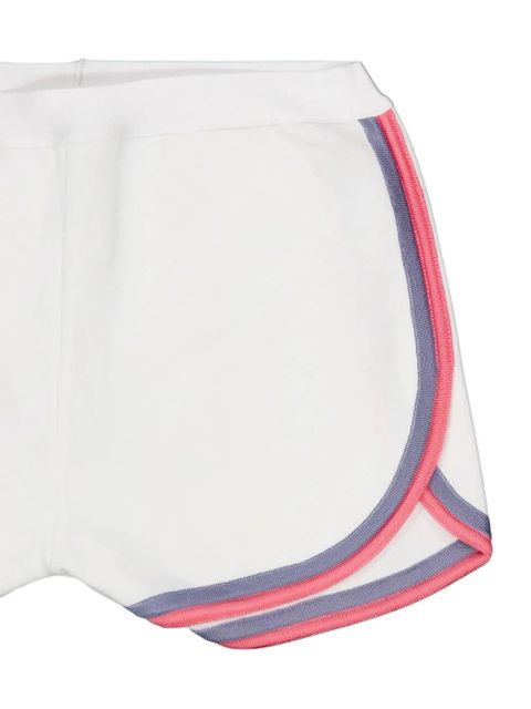 FENDI contrast-trim knit shorts - White