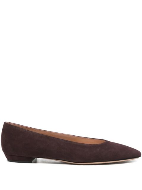 Gianvito Rossi pointed-toe ballet flats - Brown - zdjęcie produktu nr 1