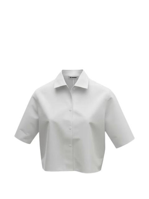 Jil Sander cropped shirt - White - zdjęcie produktu nr 1