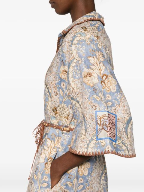 ZIMMERMANN Daylight print midi dress - Blue