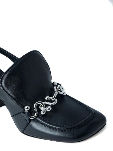 Sportmax square-toe heeled pumps - Black