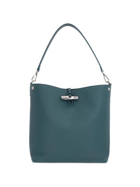 Longchamp Le Roseau silver-tone hardware tote bag - Blue - zdjęcie produktu nr 1