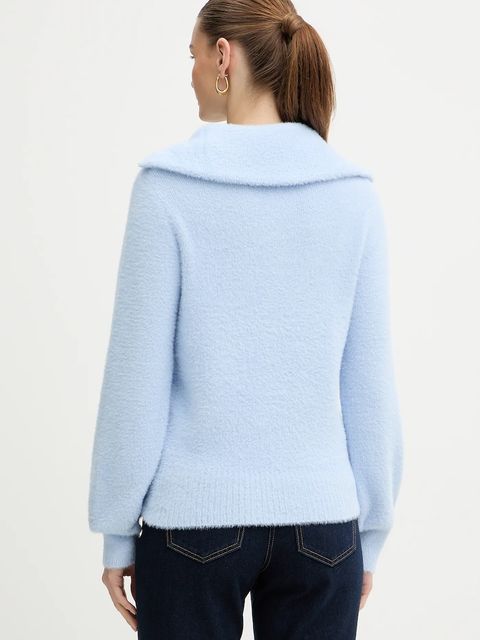 Morgan sweter MNOVI damski kolor niebieski MNOVI