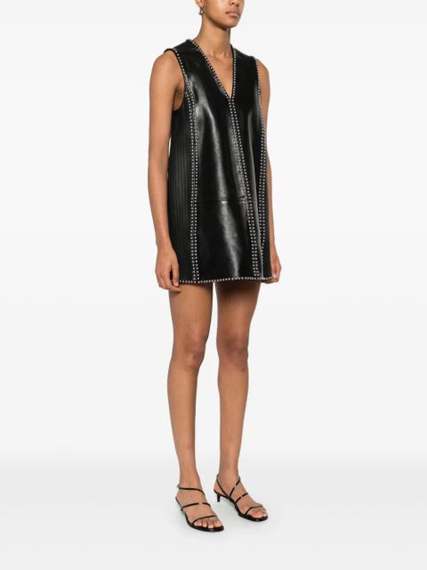 Golden Goose leather mini dress - Black