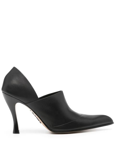 LOEWE Comic 95mm leather pumps - Black - zdjęcie produktu nr 1