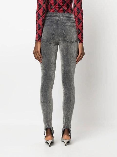 Diesel Slandy stirrup skinny jeans - Grey