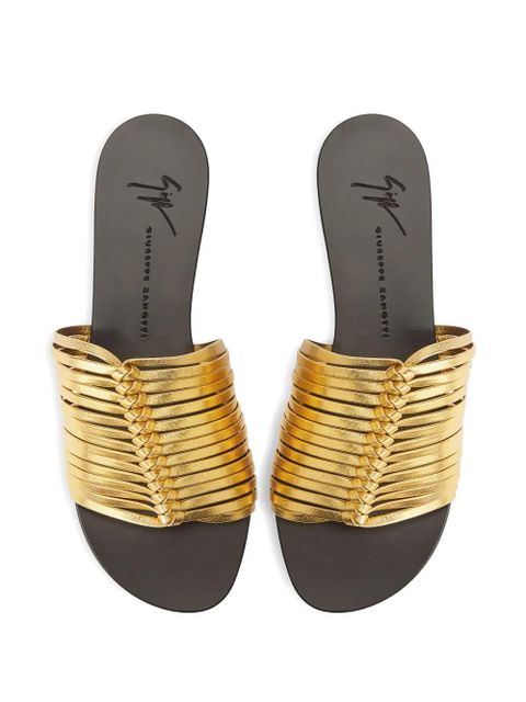 Giuseppe Zanotti Jane flat sandals - Gold