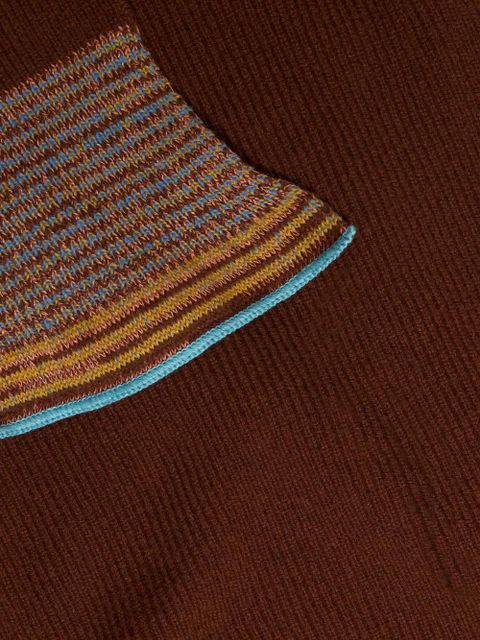 ETRO ribbed-knit midi dress - Brown - zdjęcie produktu nr 2