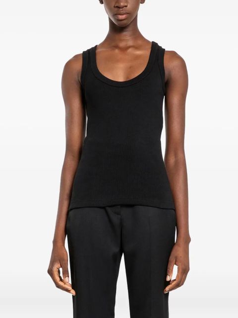 Alexander McQueen scoop-neck tank top - Black - zdjęcie produktu nr 1