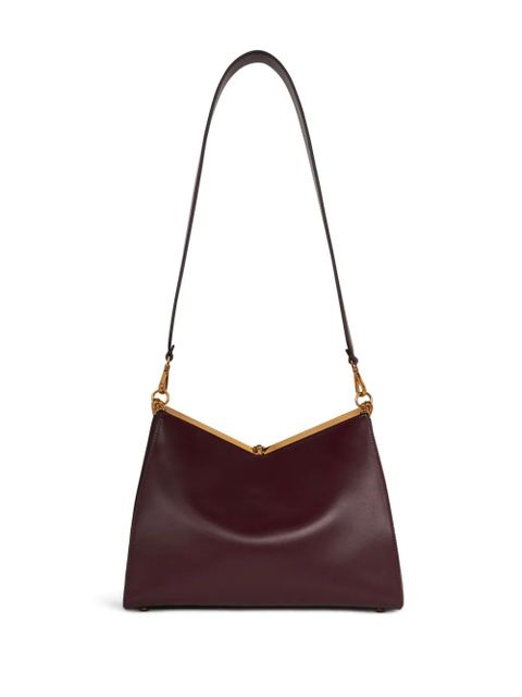 ETRO large Vela leather shoulder bag - Red