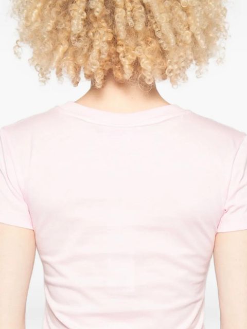 GANNI graphic-print T-shirt - Pink