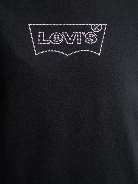 Levi's t-shirt bawełniany damski kolor czarny 17369