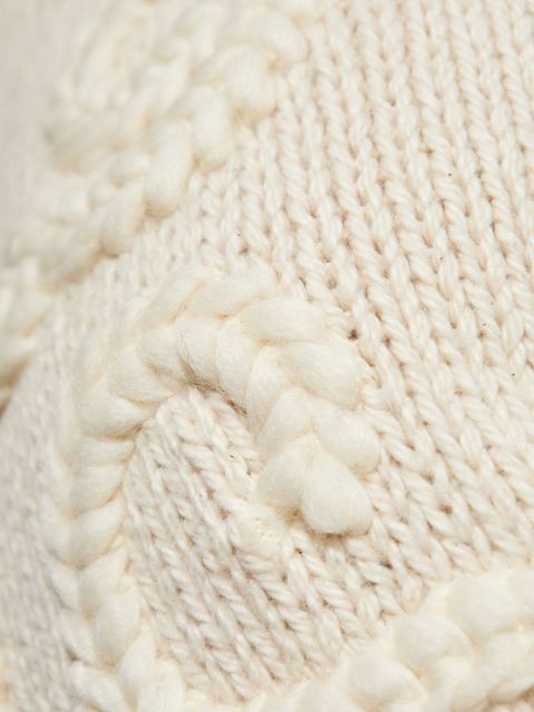 Moncler logo-embroidered cotton sweatshirt - White