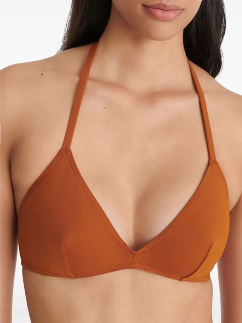 ERES Tourbillon triangle bikini top - Brown