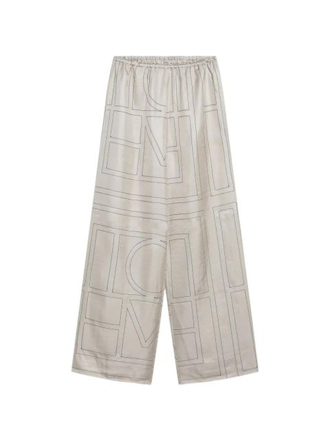 TOTEME Monogram pajamas trousers - Neutrals - zdjęcie produktu nr 1