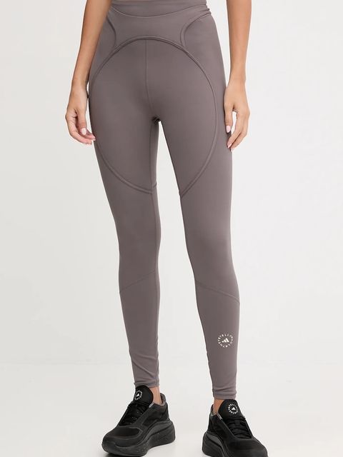 adidas by Stella McCartney legginsy treningowe TruePurpose damskie kolor brązowy gładkie JM1398 - zdjęcie produktu nr 1