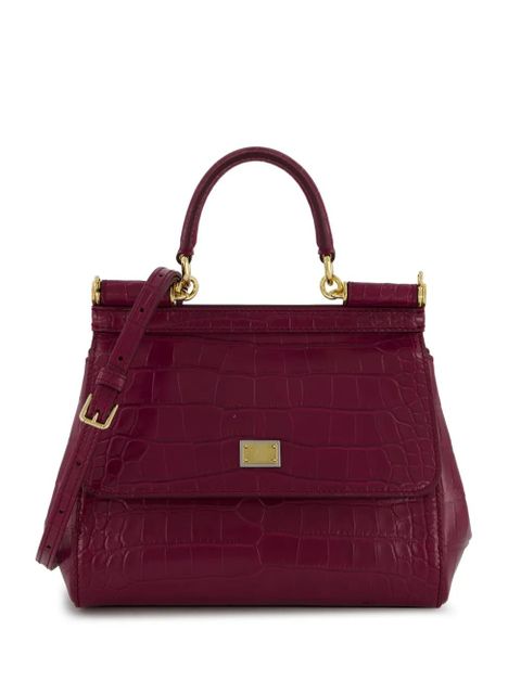 Dolce & Gabbana small Sicily 62 tote bag - Red - zdjęcie produktu nr 1