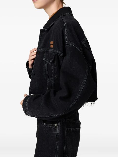Miu Miu black denim jacket - zdjęcie produktu nr 2