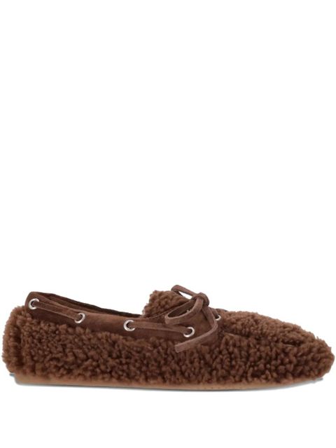 Miu Miu shearling loafers - Brown - zdjęcie produktu nr 1