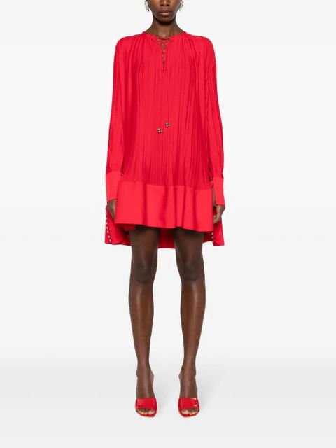 Lanvin plissé-effect crepe minidress - Red - zdjęcie produktu nr 2