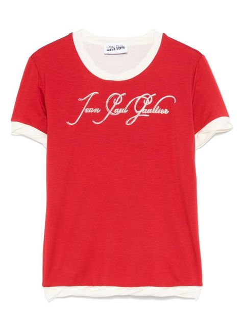 Jean Paul Gaultier logo-embroidered T-shirt - zdjęcie produktu nr 1